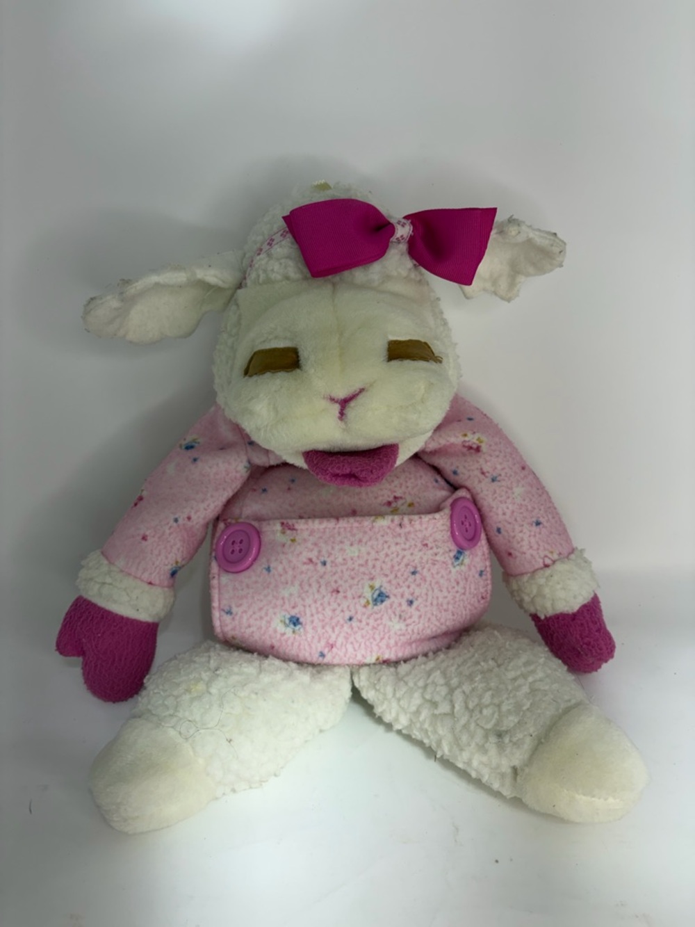 Vintage Baby Lamb Chop Puppet 1990 Shari Lewis Plush Stuffed Toy